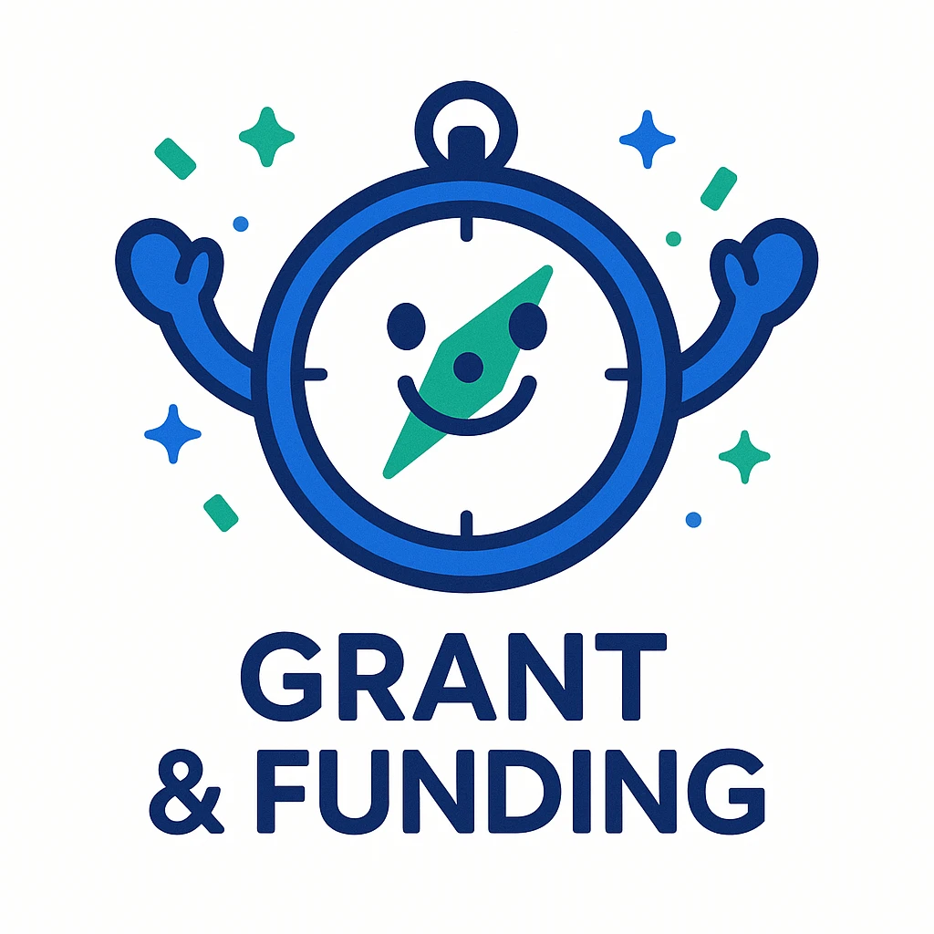 Grant & Funding mascot celebrating progress